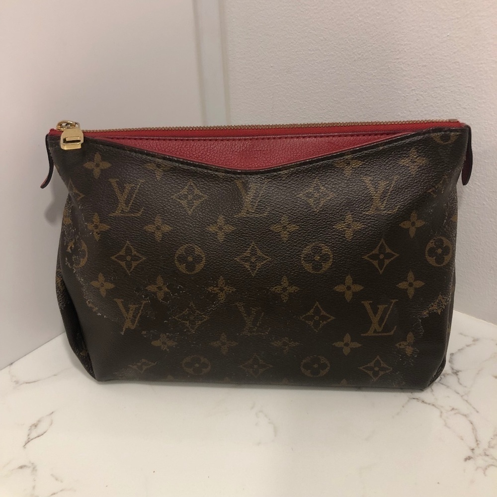 Louis Vuitton Pallas Brown Monogram Canvas Clutch